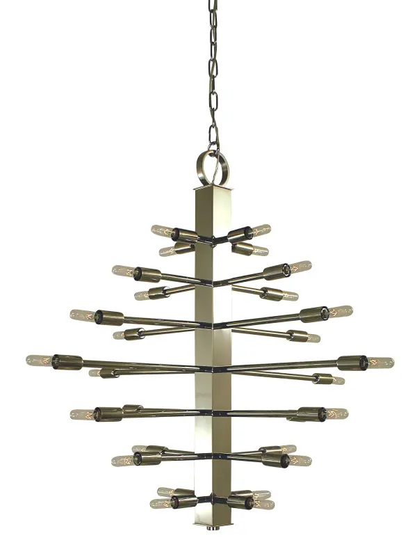 Arms of light orbit around a central stem or orb giving the effect of light rays around a star. Every Framburg lighting product is manufactured in the USA
