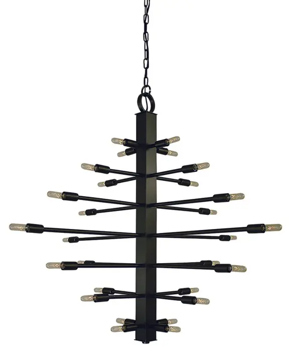 Simone 28-Light Chandelier in Mahogany Bronze - Image 1