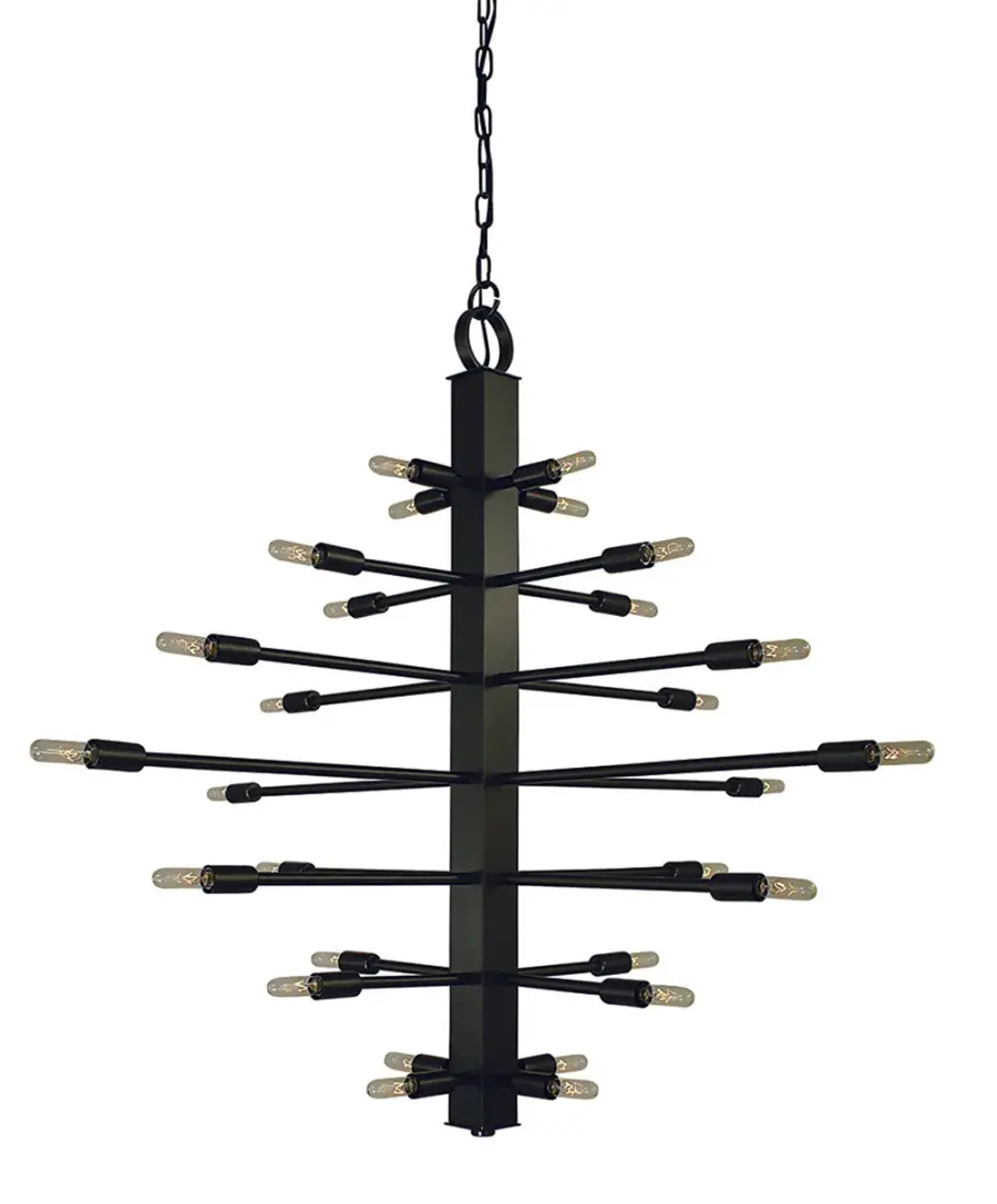 Simone 28-Light Chandelier in Mahogany Bronze - Image 1