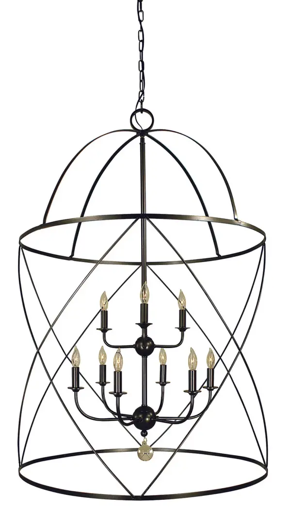 Nantucket 6-Light Chandelier in Mahogany Bronze