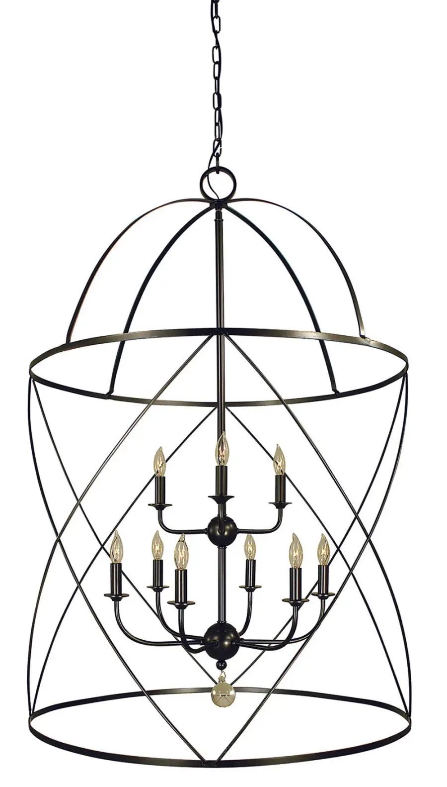 Nantucket 6-Light Chandelier in Mahogany Bronze