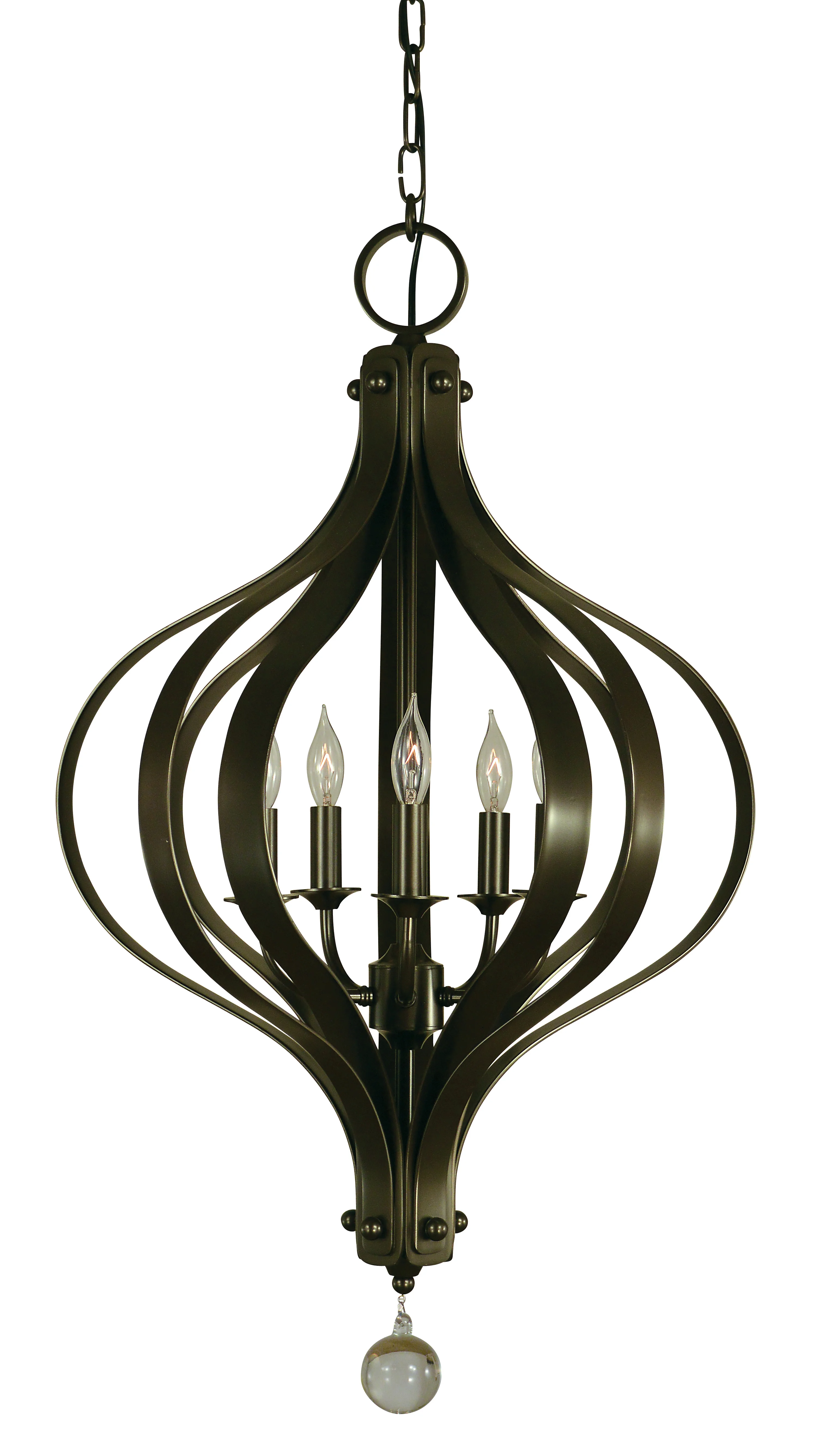 Five Light Chandelier 60.00W/Candelabra