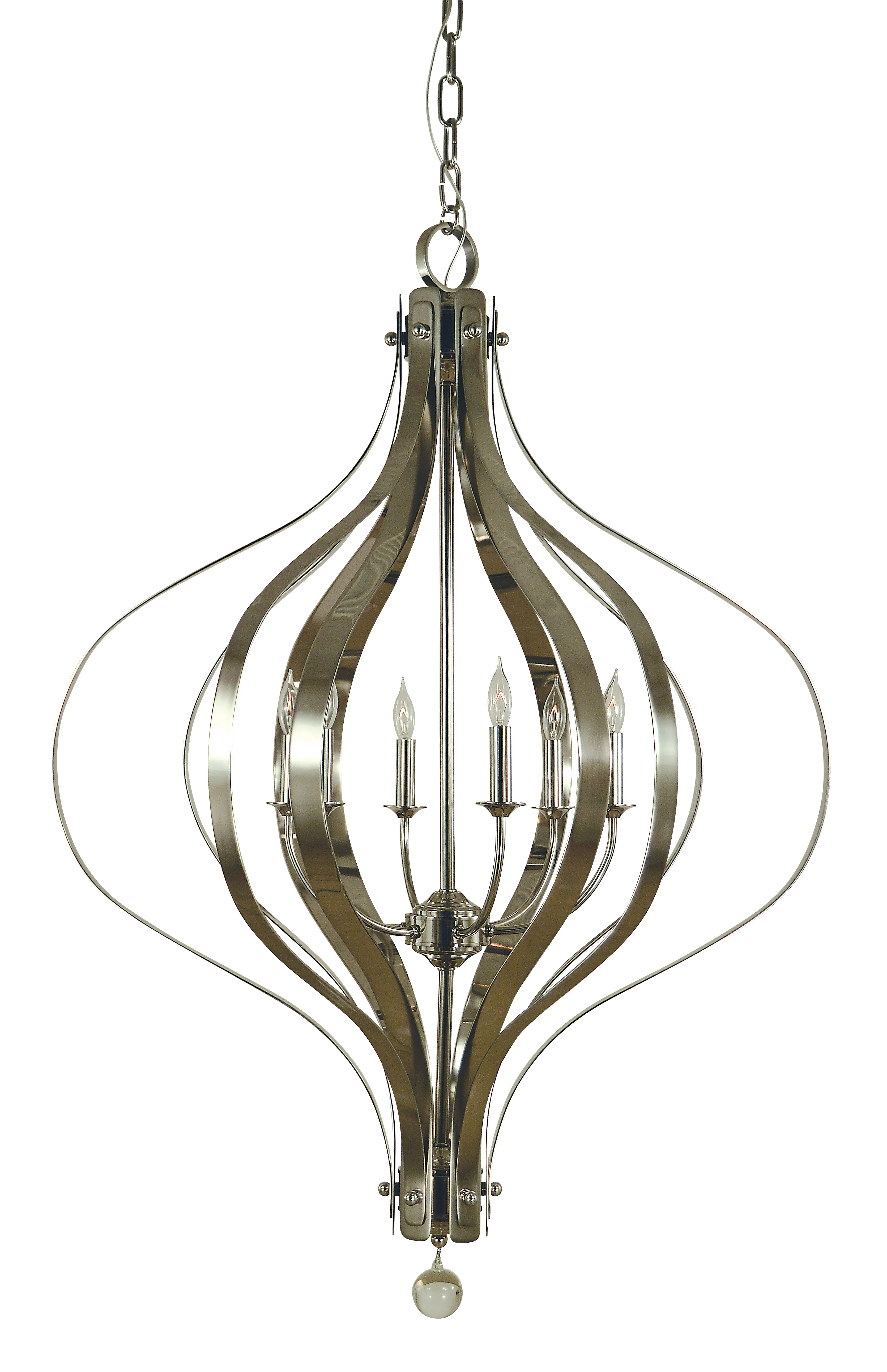 Six Light Foyer Chandelier 60.00W/Candelabra