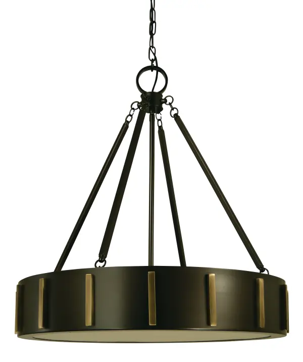 Pantheon uses a white opalescent art glass diffuser to evenly spread its light output. Every Framburg lighting product is hand made in the USA.