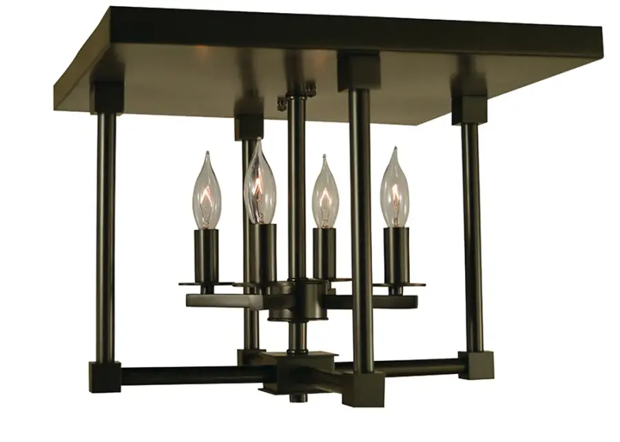 Lexington 4-Light Semi-Flush Mount in Mahogany Bronze