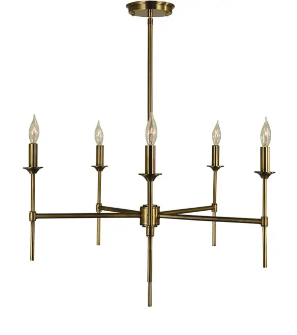 Chandler 5-Light Antique Brass Chandelier