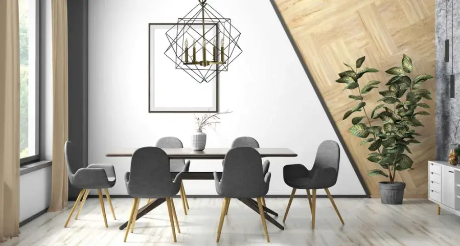 Etoile 5-Light Chandelier in Mahogany Bronze with Antique Brass - Image 2