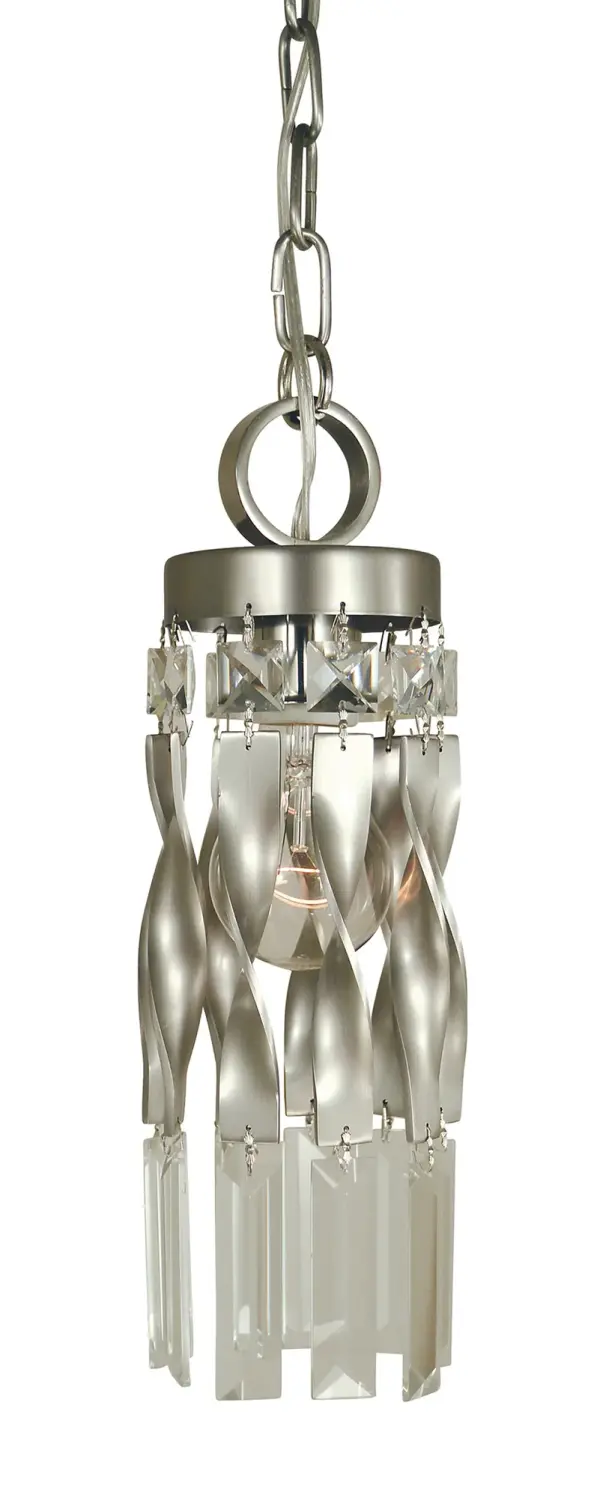 The Adele Mini Pendant combines sophisticated mixed-metal finishes with a compact 3.5-inch profile, making it ideal for smaller spaces or clustered installations. Its clear glass shade and adjustable chain offer versatility.