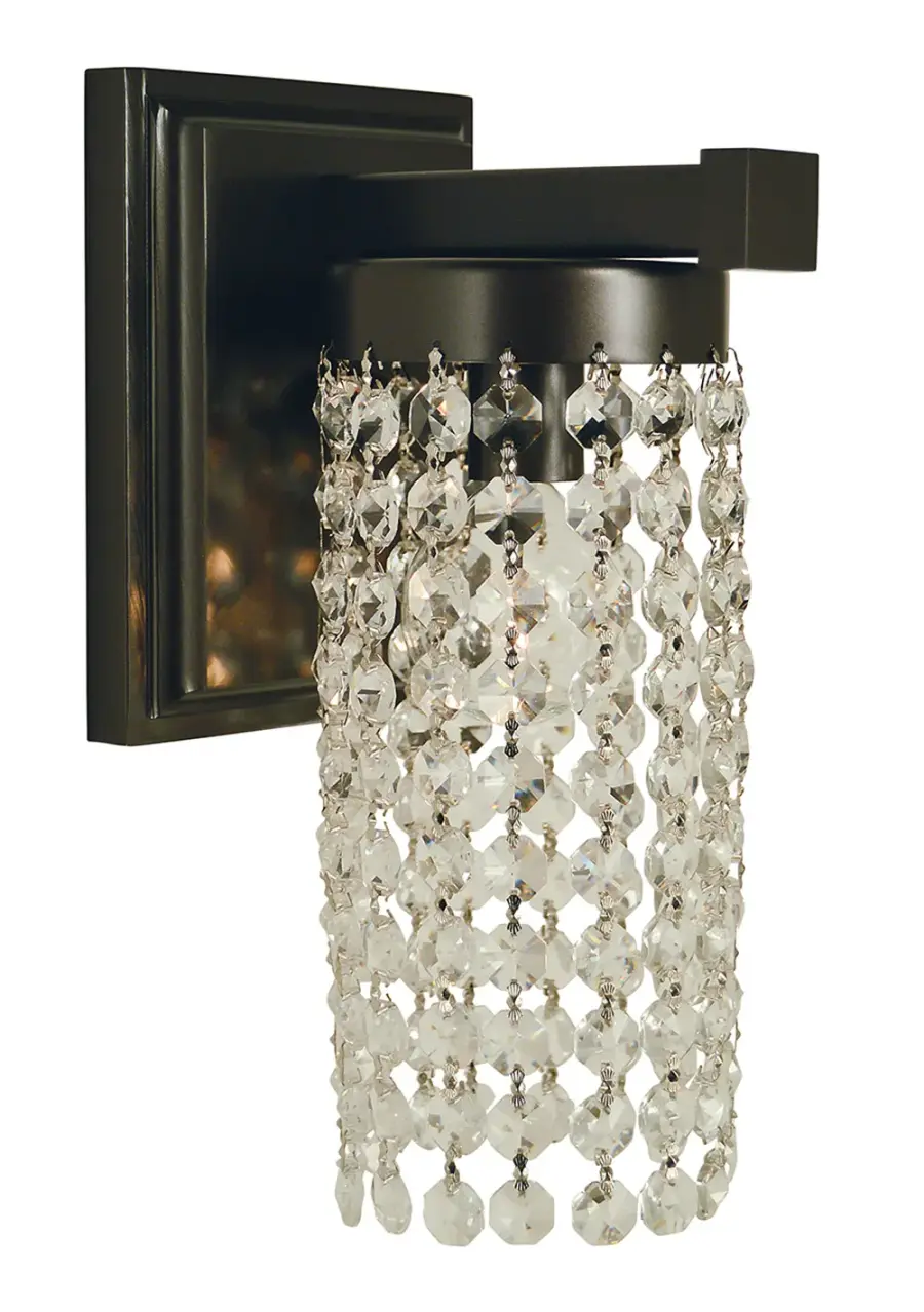 Gemini 1-Light Wall Sconce in Mahogany Bronze