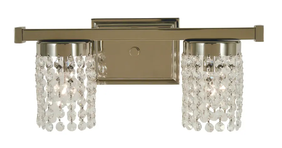 Two Light Wall Sconce with Austrian Crystal