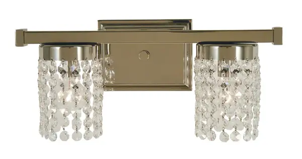 Gemini 2-Light Polished Nickel Sconce