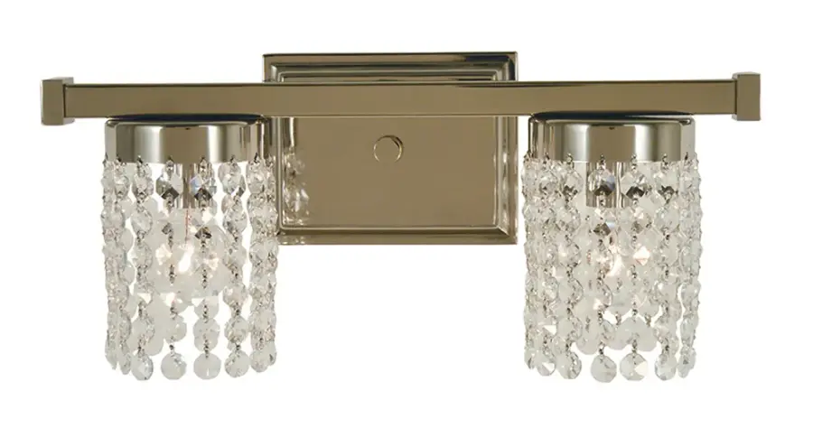 Gemini 2-Light Polished Nickel Sconce