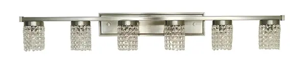 Gemini 6-Light Brushed Nickel Sconce