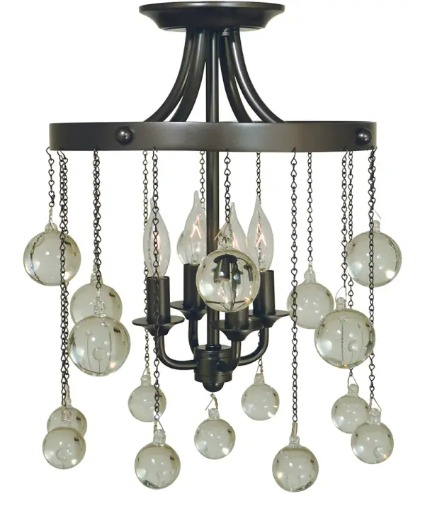 Falling Stars 4-Light Semi-Flush Ceiling Light