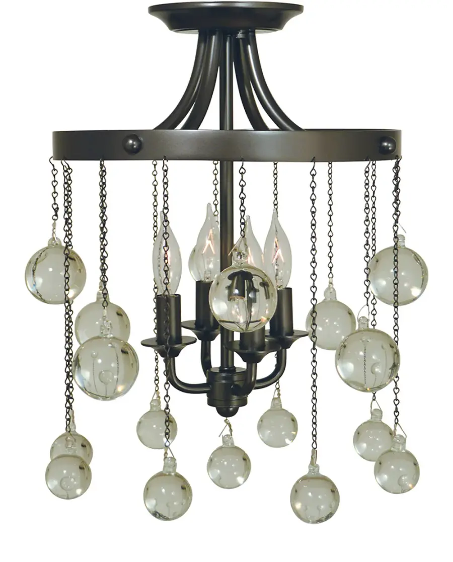 Falling Stars 4-Light Semi-Flush Ceiling Light