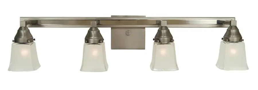 Mercer 4-Light Sconce in Satin Pewter with Polished Nickel