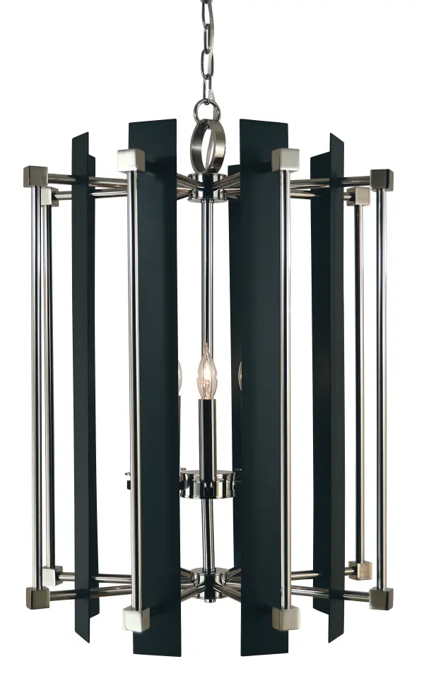 Mixed metal finishes add contrast to this linear line. All Framburg lighting fixtures are hand made in the U.S.A.