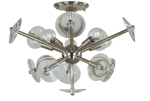 Five Light Flush / Semi-Flush Mount 60.00W/g16.5/G16.5
