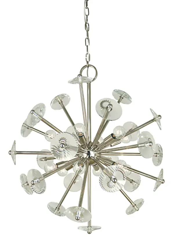 Apogee 12-Light Chandelier in Polished Nickel