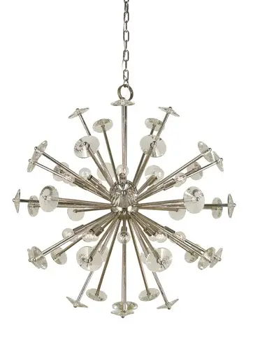 20-Light Foyer Chandelier in Polished Brass