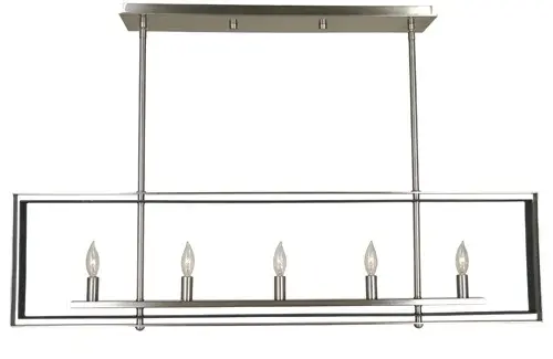 The layering of the rectangular frames adds depth to these minimalist designs. Made in the US.