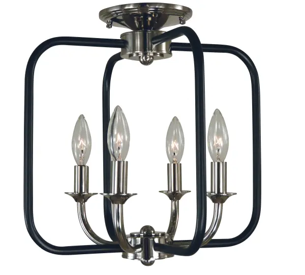 Four Light Flush / Semi-Flush Mount 60.00W/Candelabra