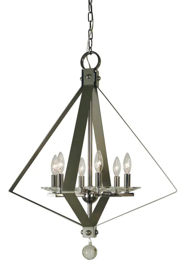 Six Light Chandelier 60.00W/Candelabra