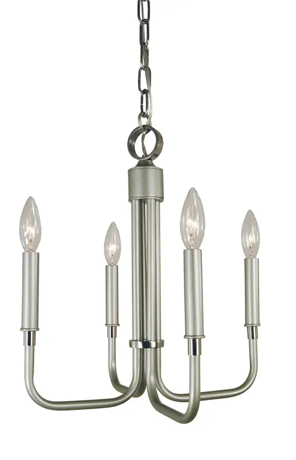 The Lara 4-Light Dinette Chandelier combines transitional elegance with compact dimensions, making it ideal for breakfast nooks and smaller dining areas. The mixed metal finish adds visual interest while the candle-style design provides classic appeal.