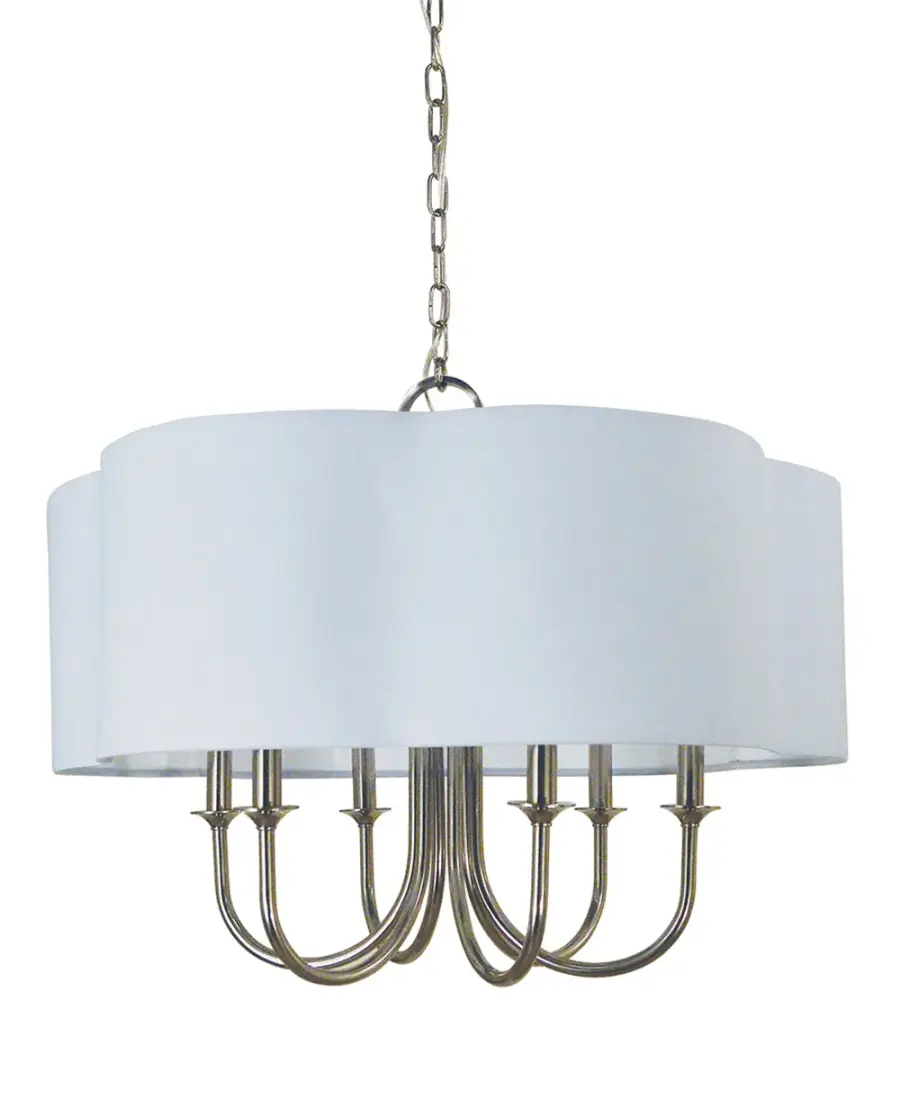 Desire 6-Light Dining Chandelier in Polished Nickel
