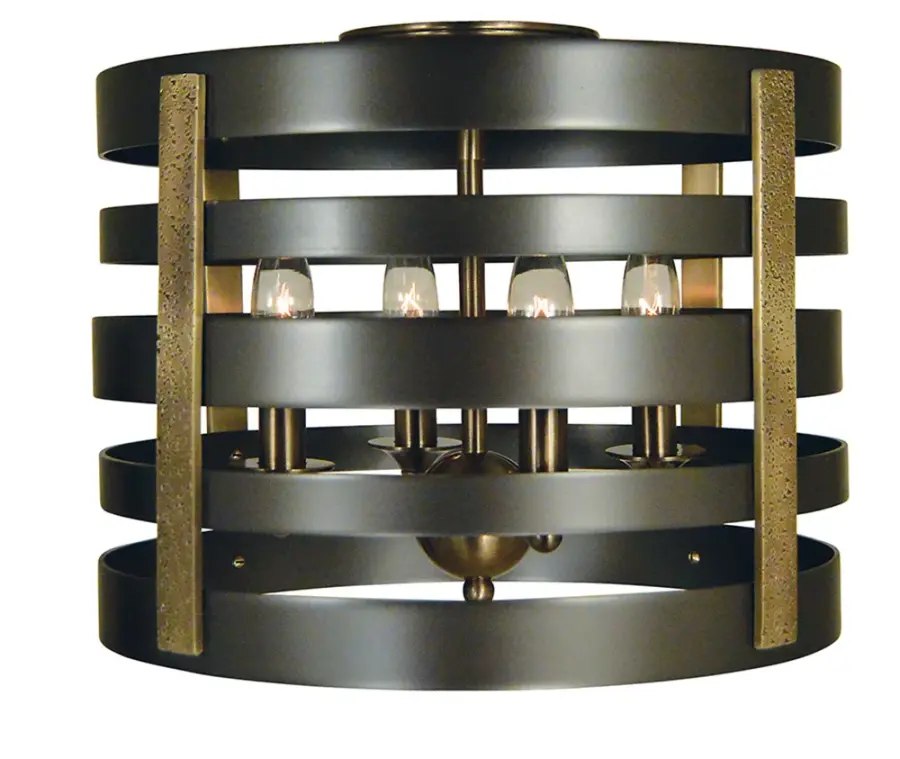 Pastoral 4-Light Flush Mount/Semi-Flush Mount