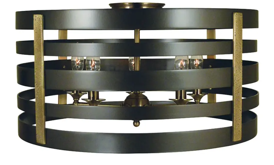 Pastoral 5-Light Flush Mount/Semi-Flush Mount