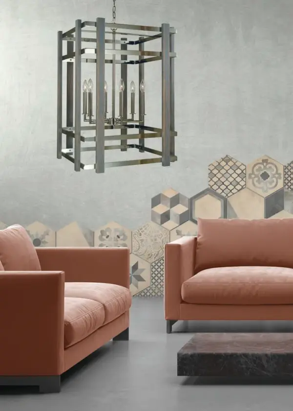 Arcadia 6-Light Chandelier in Polished Nickel - Image 2