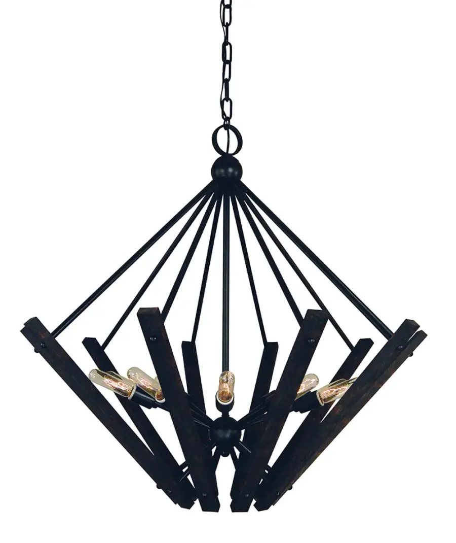Rustic Chic 10-Light Chandelier