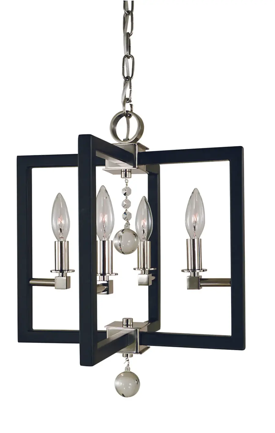 Minimalist Elegant 4-Light Dual Mount Chandelier