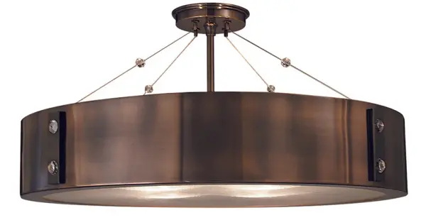 The Oracle 4-Light Flush Mount combines classic elegance with contemporary sensibility. Its Roman Bronze finish with Ebony accents creates visual depth, while the compact 11-inch height makes it ideal for standard ceiling applications.
