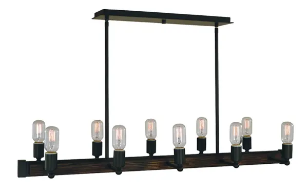 Modern Farmhouse 10-Light Island Chandelier