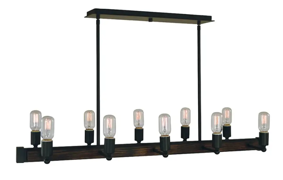 Modern Farmhouse 10-Light Island Chandelier