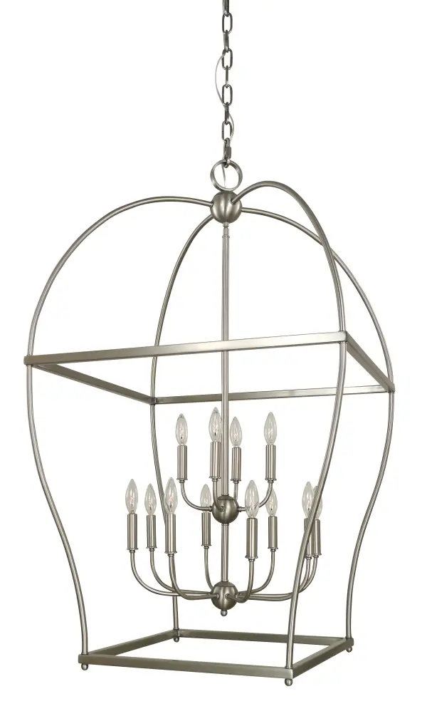 12 Light Foyer Chandelier 60.00W/Candelabra