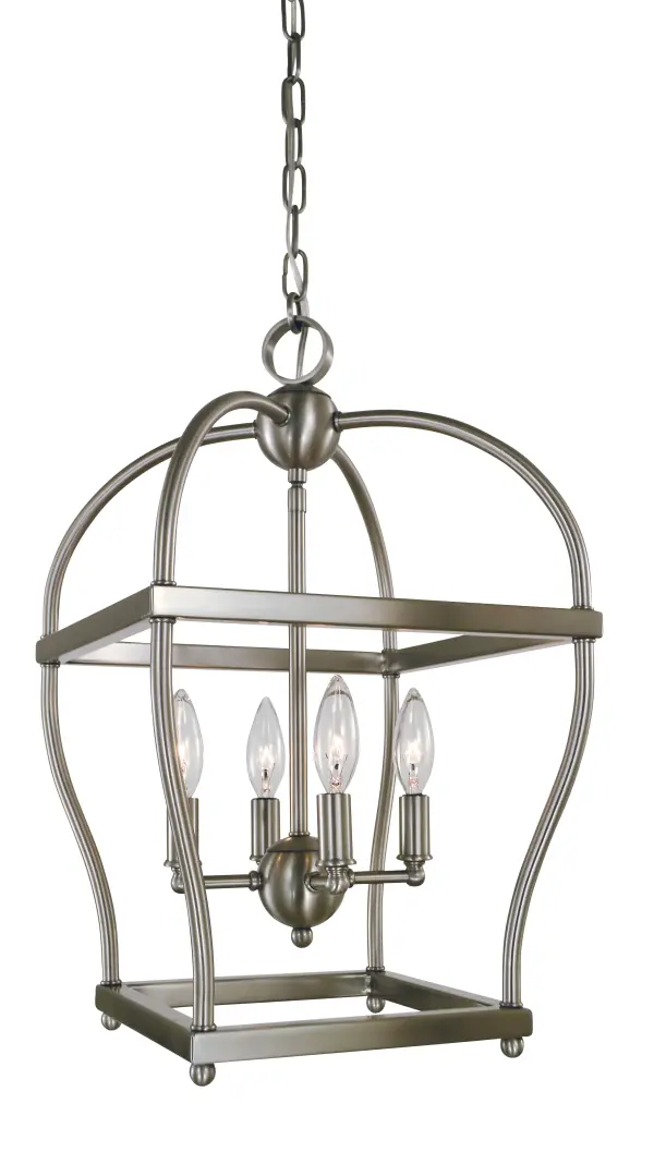 Four Light Mini-Chandelier 60.00W/Candelabra