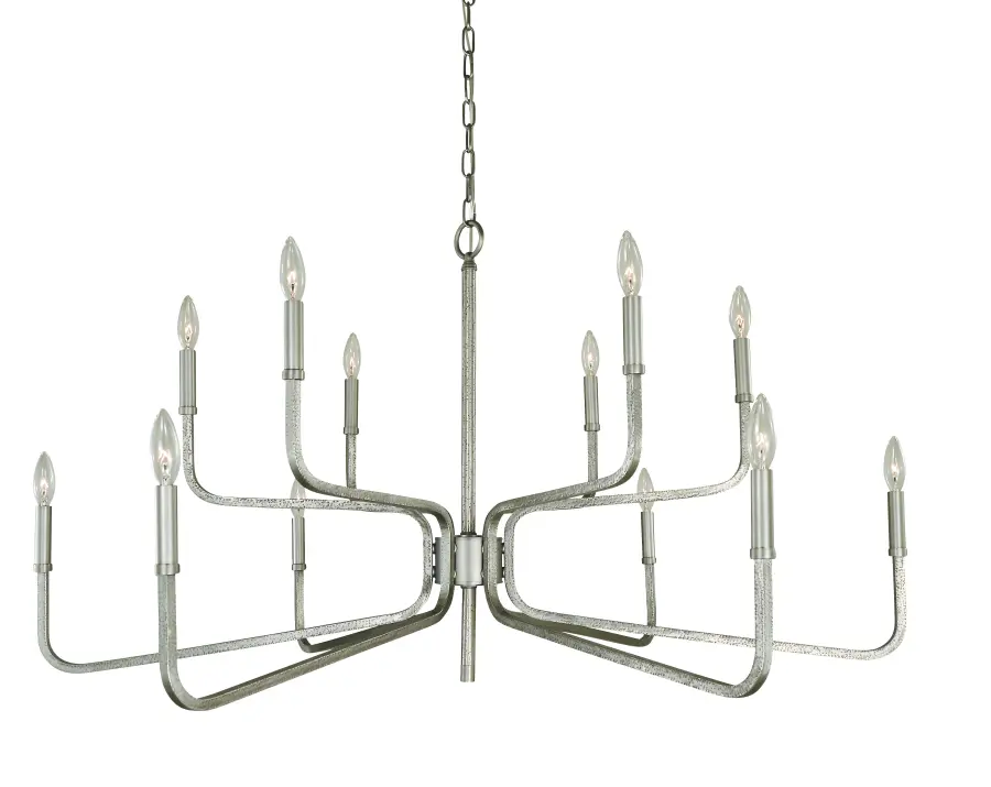 12-Light Iron Chandelier