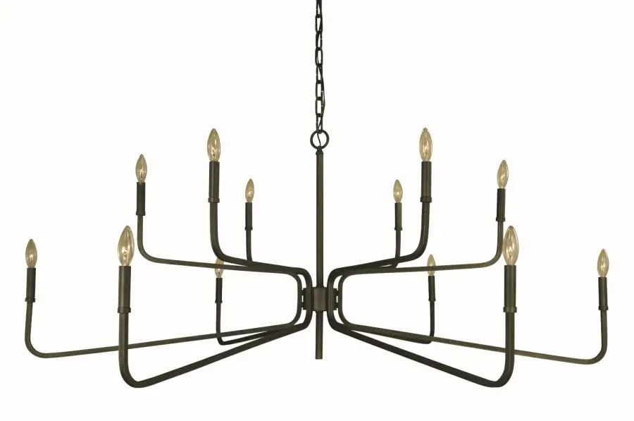Heidelberg 12-Light Iron Dining Chandelier - Image 1
