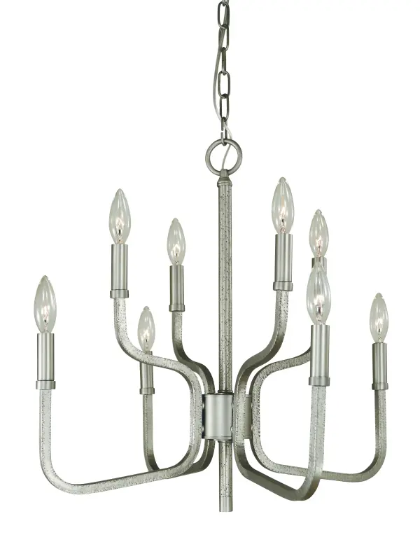 Eight Light Chandelier 60.00W/Candelabra