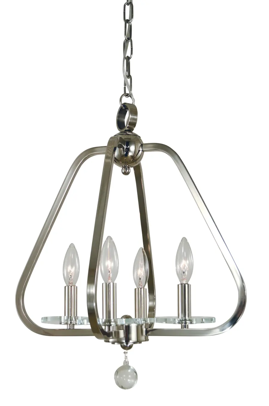Four Light Mini-Chandelier in Matte Black