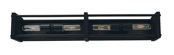 Industria 4-Light Matte Black Sconce