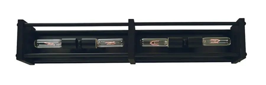 Industria 4-Light Matte Black Sconce