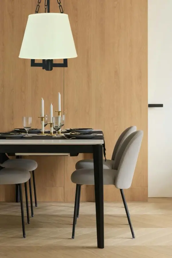 Bistro 4-Light Matte Black Dinette Chandelier - Image 2