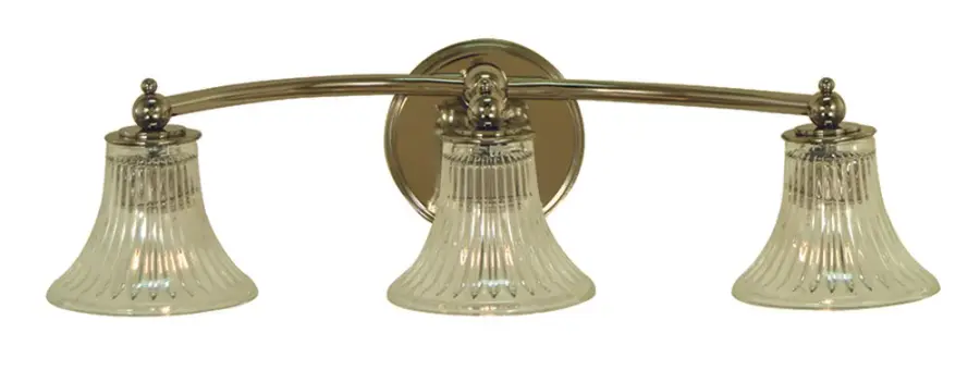 Bella 3-Light Polished Nickel Sconce