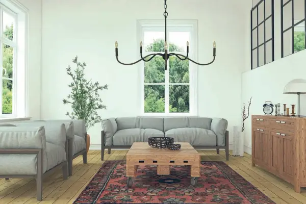 Heidelberg 5-Light Iron Dining Chandelier - Image 2