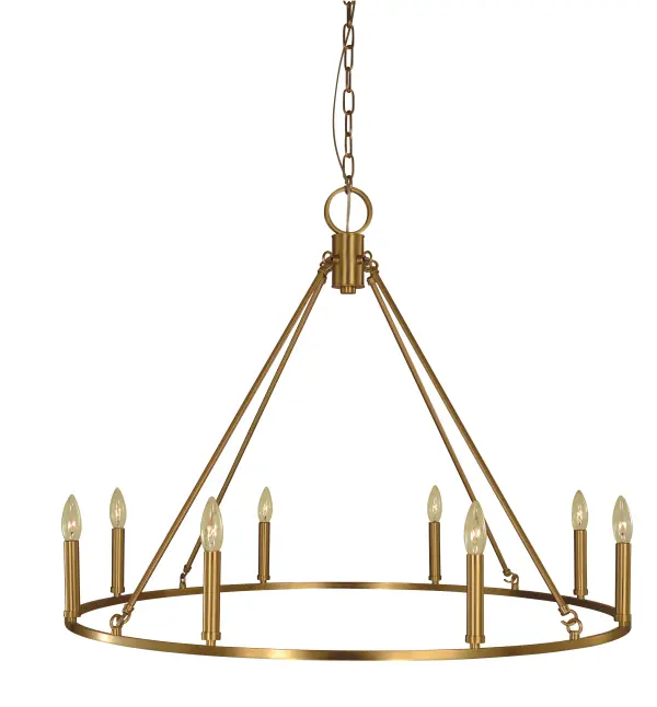 Thin square tubing to create the ring and shallow height for simple elegance