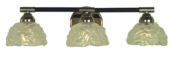 Italian Piastra glass with accent hammering on bar